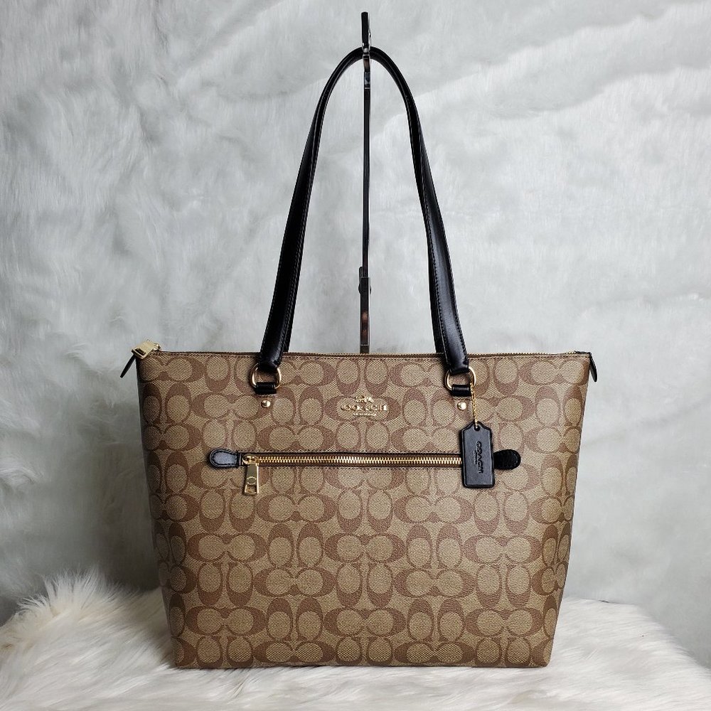 COACH GALLERY TOTE IN SIGNATURE CANVAS